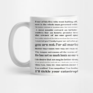 Shakespeare's Square Insults Mug